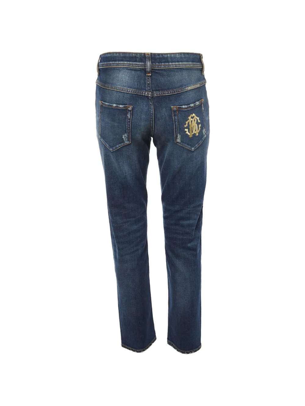Roberto Cavalli Vintage Skinny jeans met gerafeld effect Blauw