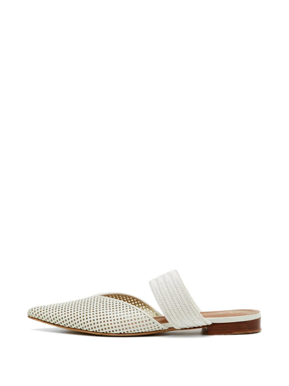 Malone Souliers Maisie perforated mules - Weiß