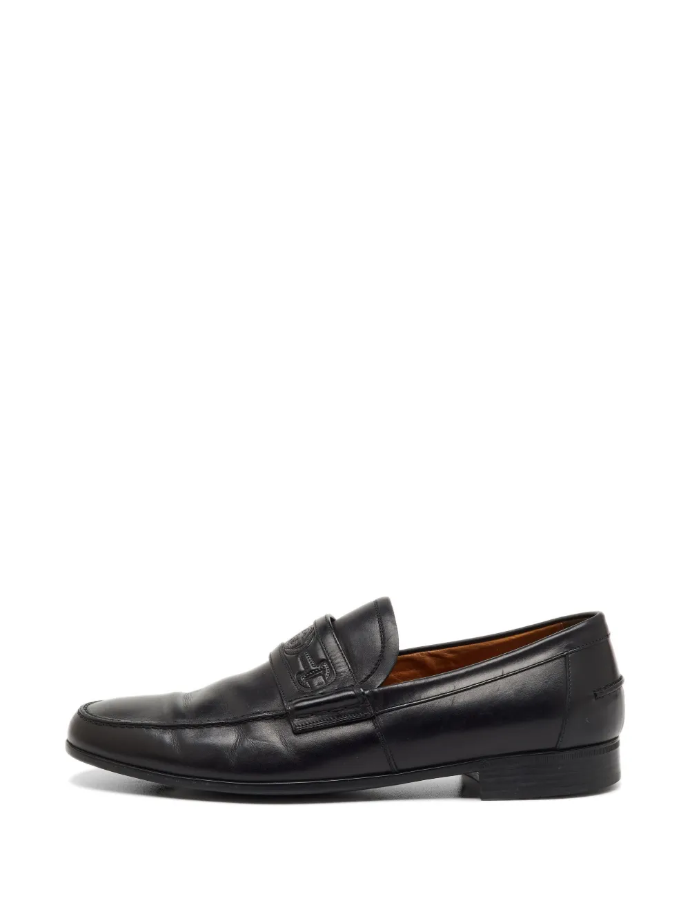 Gucci Pre-Owned Loafer mit Horsebit-Prägung - Schwarz