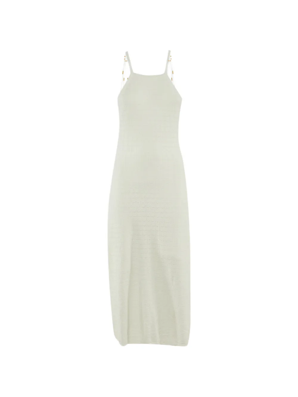 SANDRO bead-embellished knit midi dress - Toni neutri