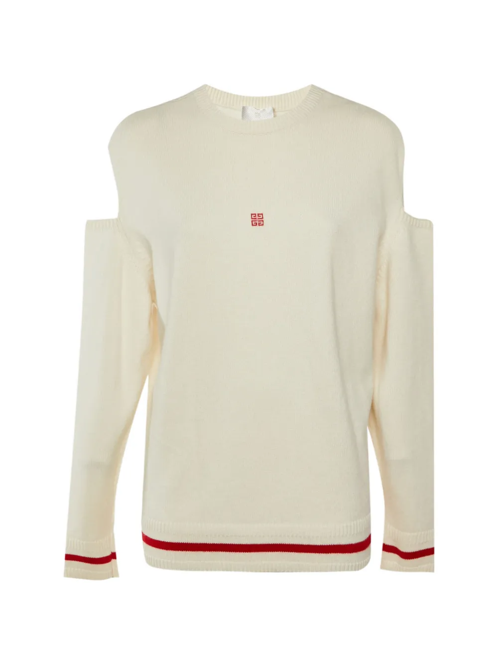 Givenchy Pre-Owned logo intarsia cut-out sweater - Toni neutri