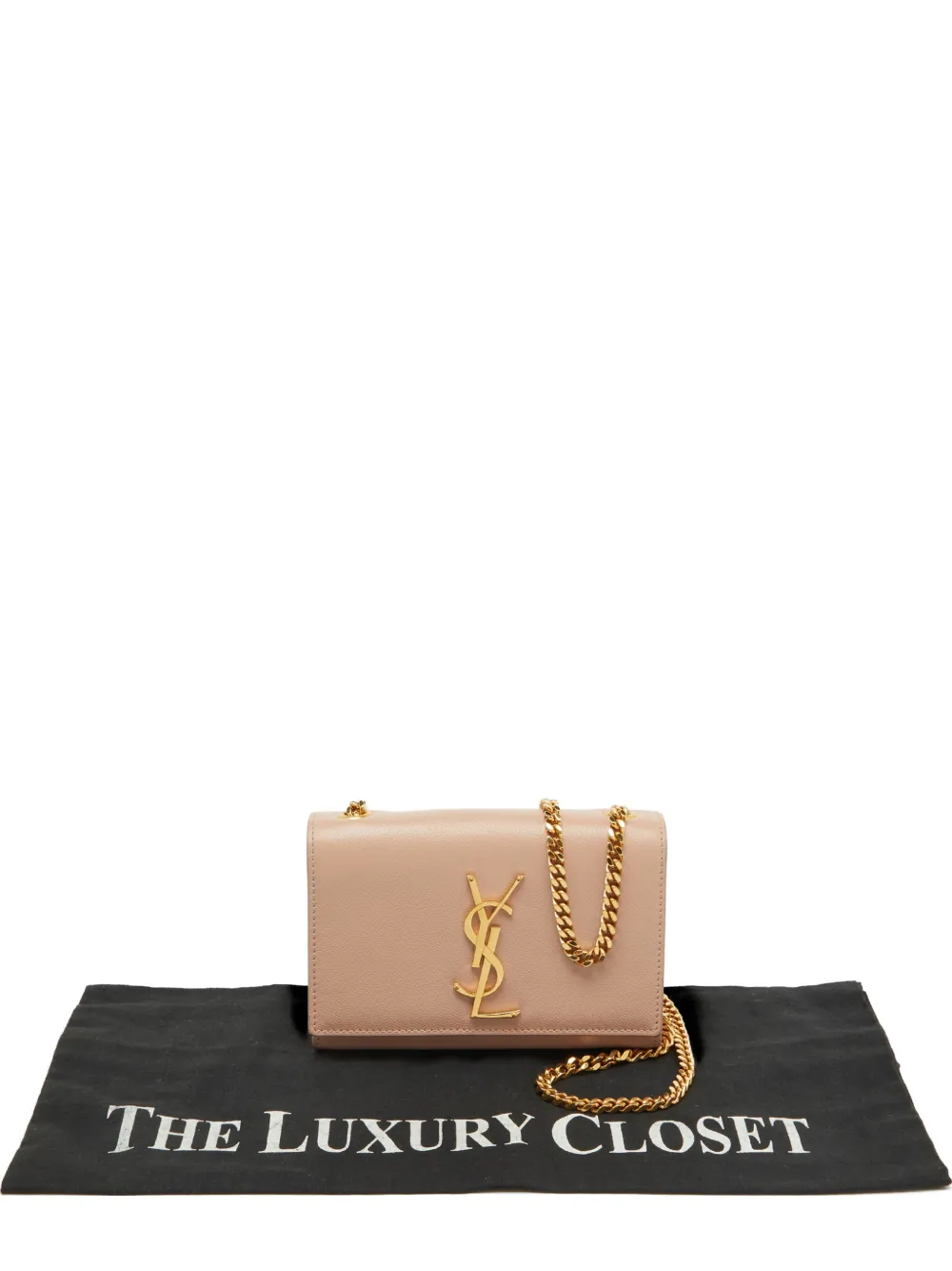 Saint Laurent Pre-Owned small leather Kate shoulder bag - Neutrals