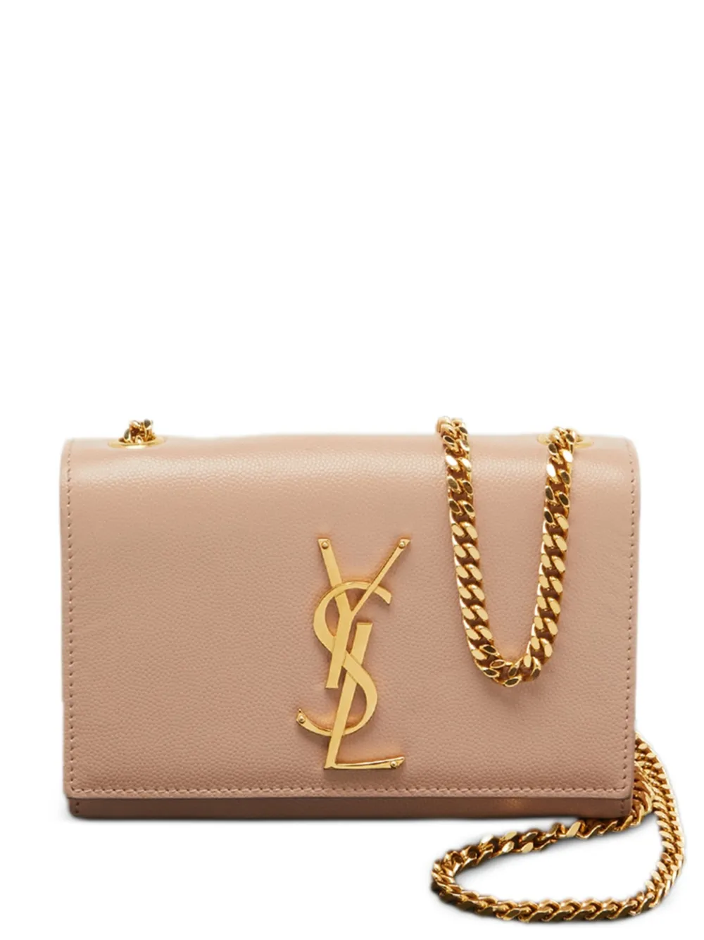 Saint Laurent Pre-Owned small leather Kate shoulder bag - Nude