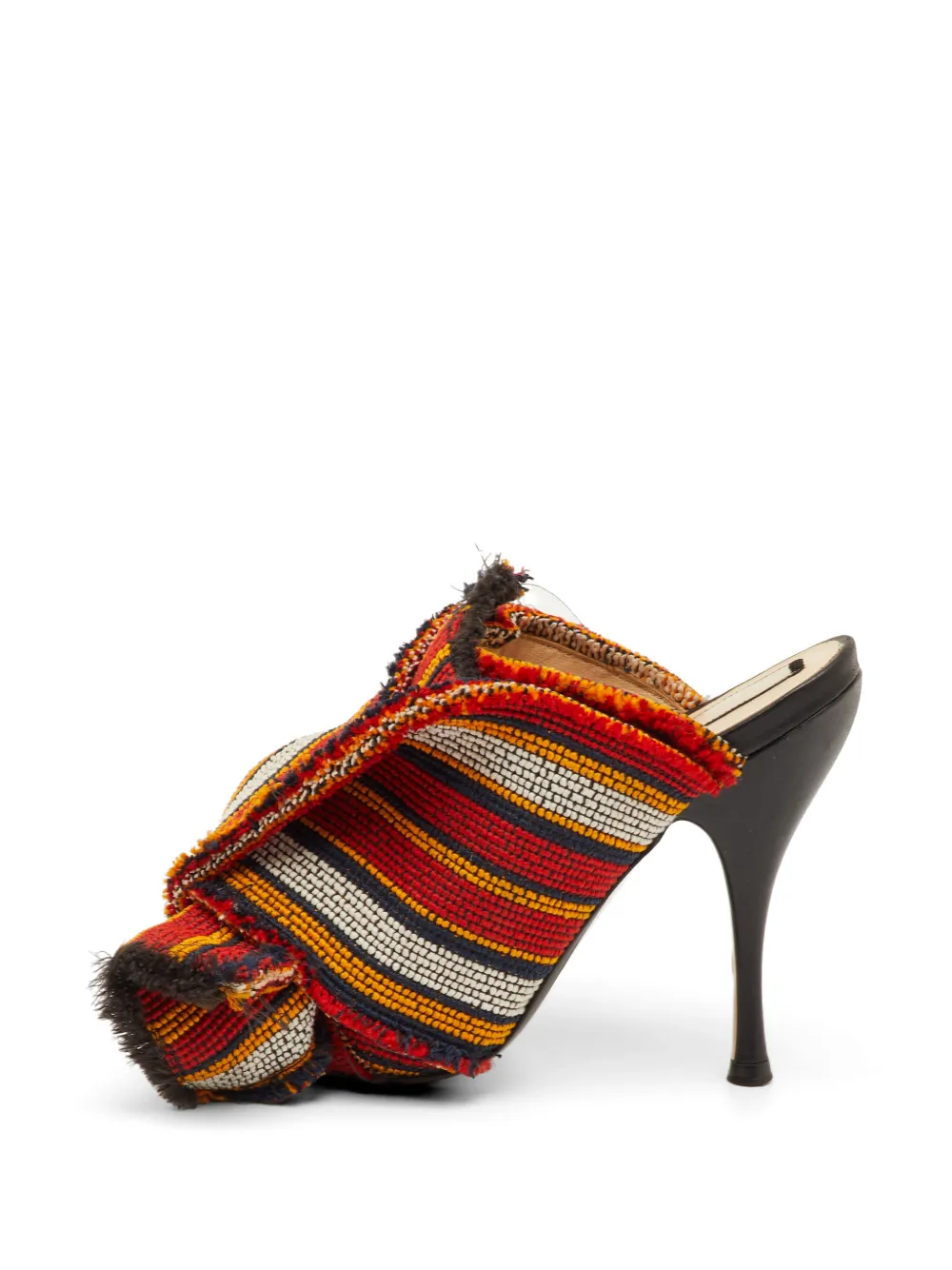 Pre-owned N°21 Raso Knot Mules In Red