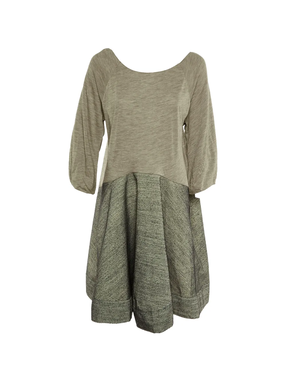 Marni Pre-Owned paneled oversized mini dress - Toni neutri