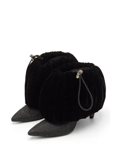 Nicholas Kirkwood Glitter velvet ankle boots