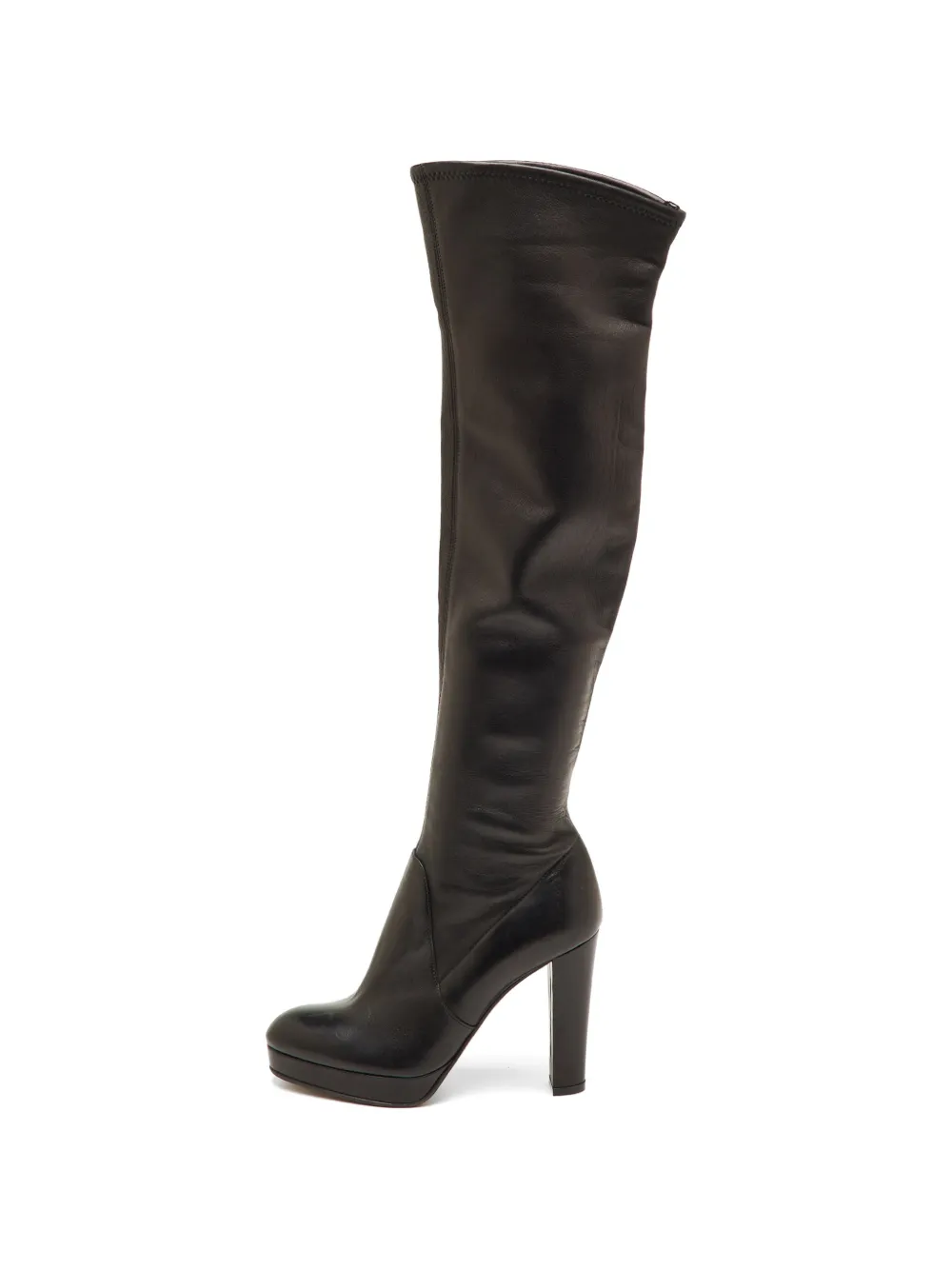 Pre-owned Sergio Rossi Platform Boots In Black