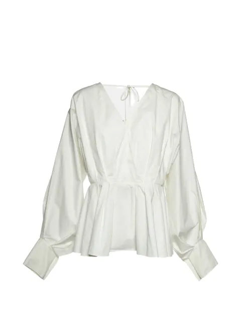 Roksanda pleated V-neck blouse