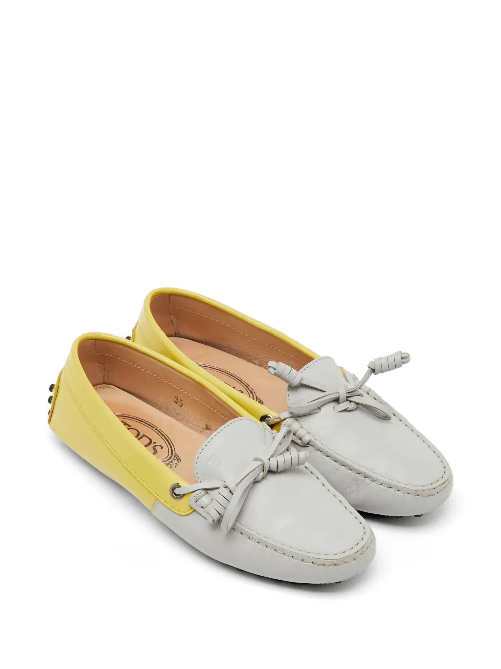 Tod's Vintage bow-detail loafers - Grigio