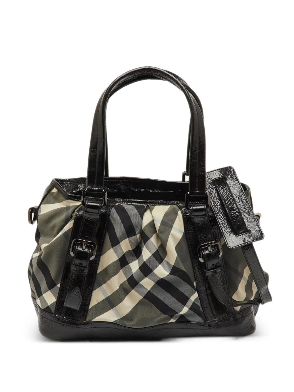 Burberry Pre-Owned Beat Check Lowry tote bag - Grey