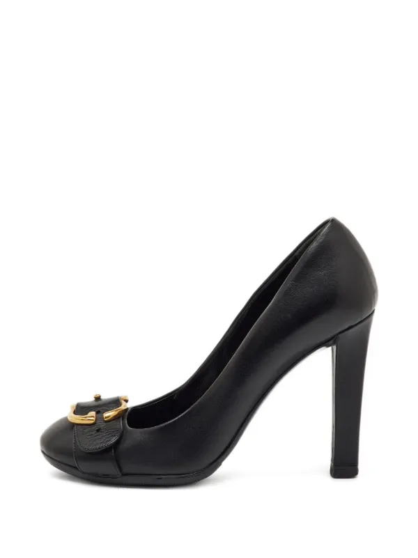 Gucci Pre-Owned GG バックル パンプス | ブラック | FARFETCH JP