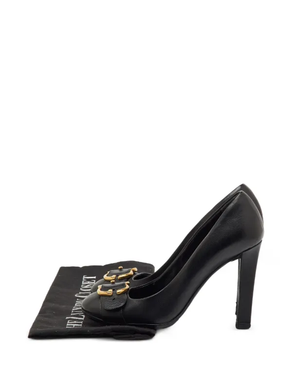 Gucci Pre-Owned GG バックル パンプス | ブラック | FARFETCH JP
