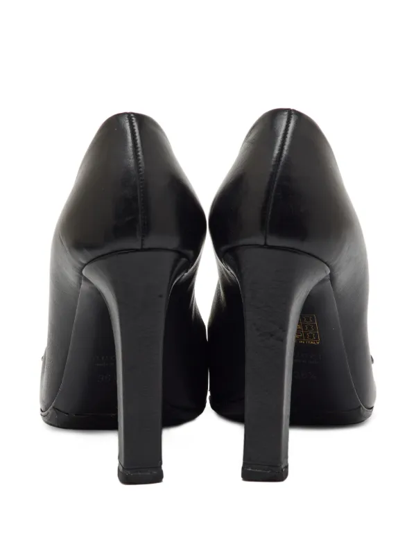 Gucci Pre-Owned GG バックル パンプス | ブラック | FARFETCH JP