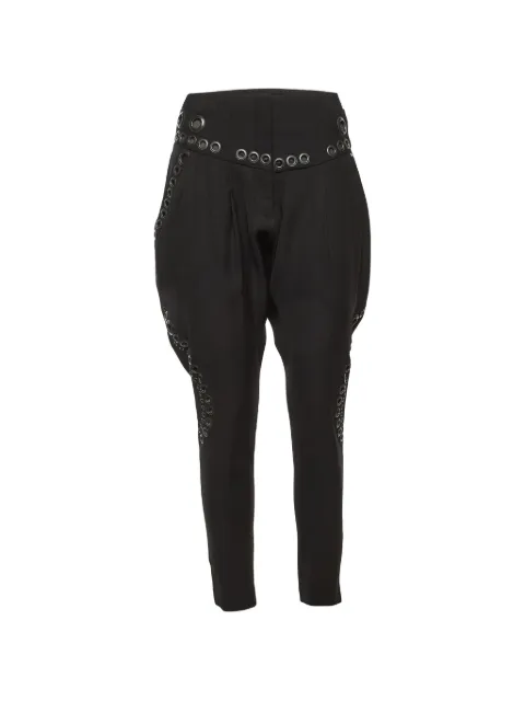 Givenchy Pre-Owned アイレットトリム パンツ