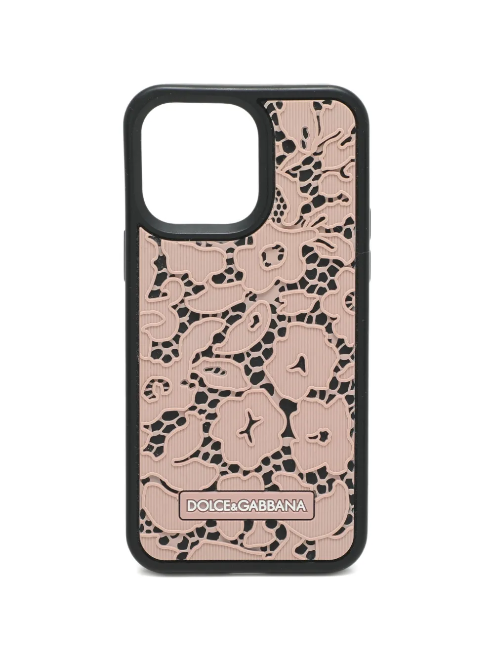 Dolce & Gabbana Pre-Owned lace-effect iPhone 14 Pro Max case - Rosa