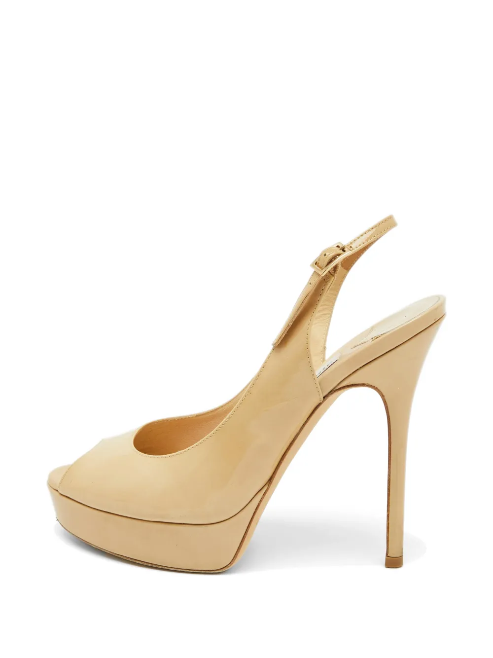 Jimmy Choo Pre-Owned Nova leather heeled pumps - Nude