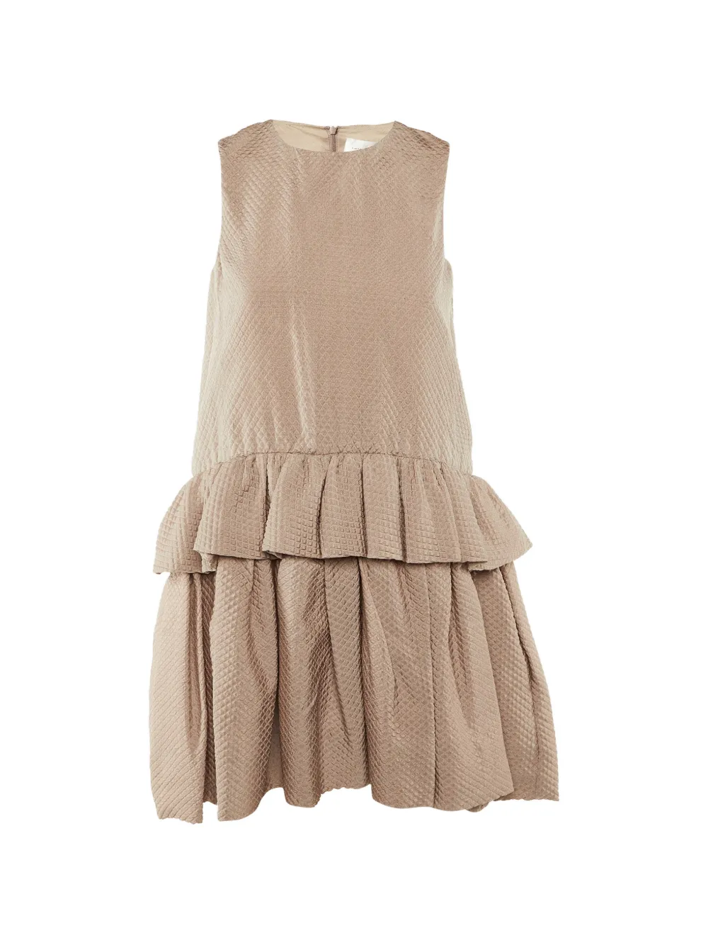 Victoria Victoria Beckham tiered-frill mini dress - Toni neutri