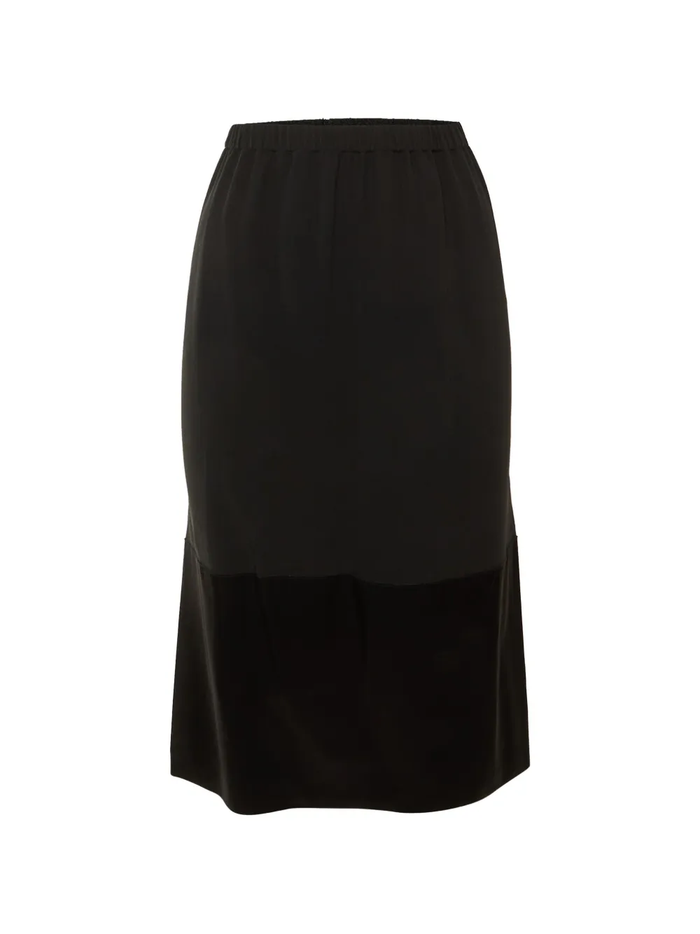 Celine Pre-Owned paneled midi skirt - Black