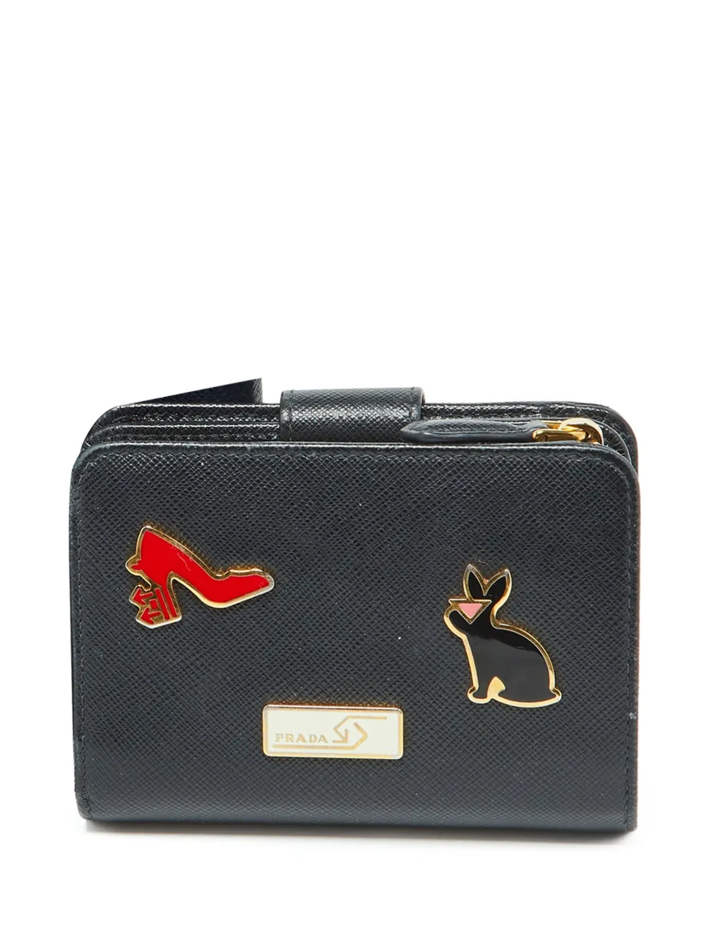 Prada Pre-Owned charm-detail wallet - Nero
