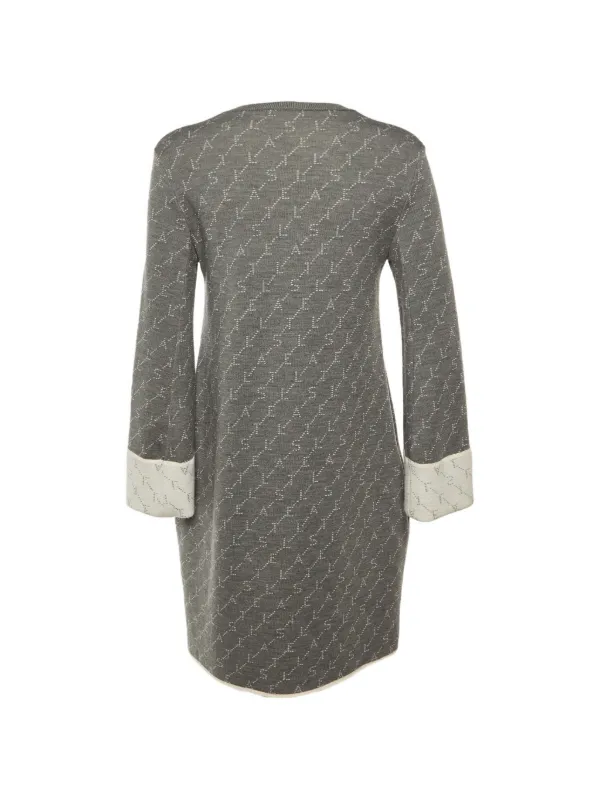 stella mccartney grey dress Pre-Owned Knit Mini | Sweater dress