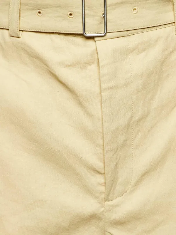Jil Sander Pre-Owned ベルテッド ショートパンツ | ニュートラル