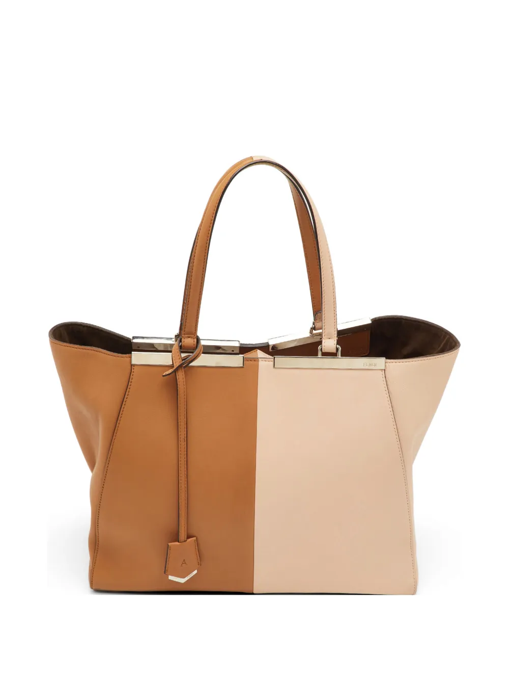 Fendi Pre-Owned 2014 large 3Jours leather tote bag - Marrone