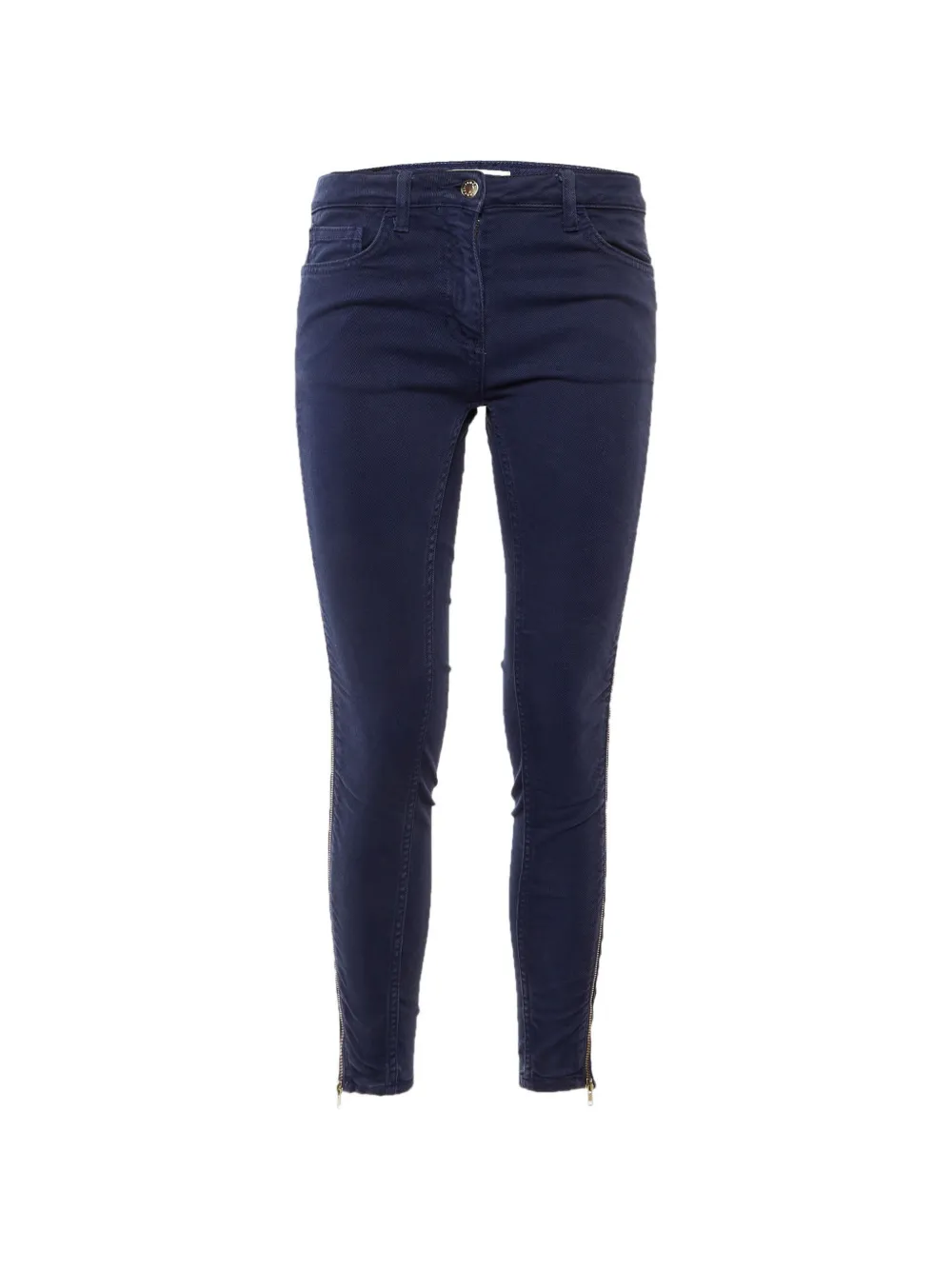 SANDRO zip-detail skinny-fit jeans - Blu