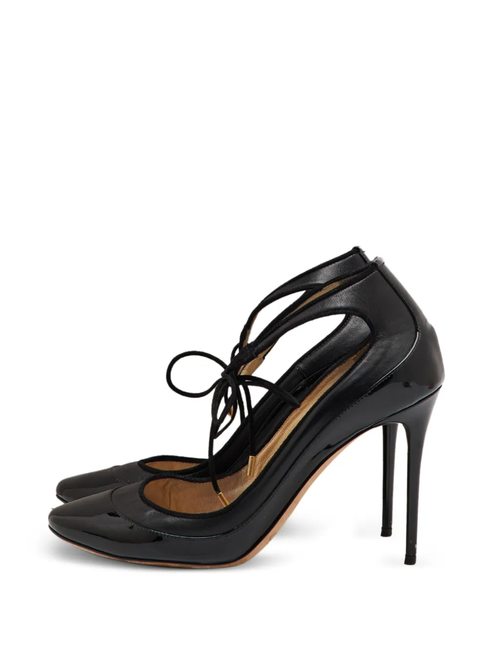 Jimmy Choo Pre-Owned Tyler tie-detail heeled pumps - Schwarz