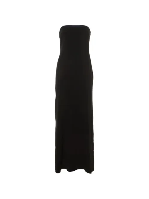 Paule Ka strapless bow-detail maxi dress