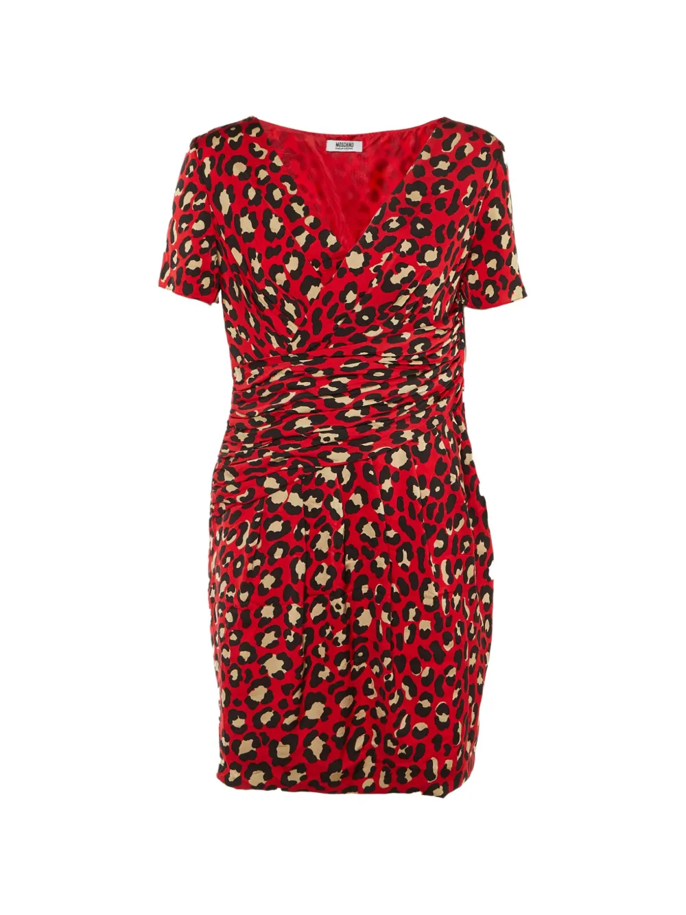 Moschino Cheap & Chic Cheap and Chic mini animal-print dress - Rosso