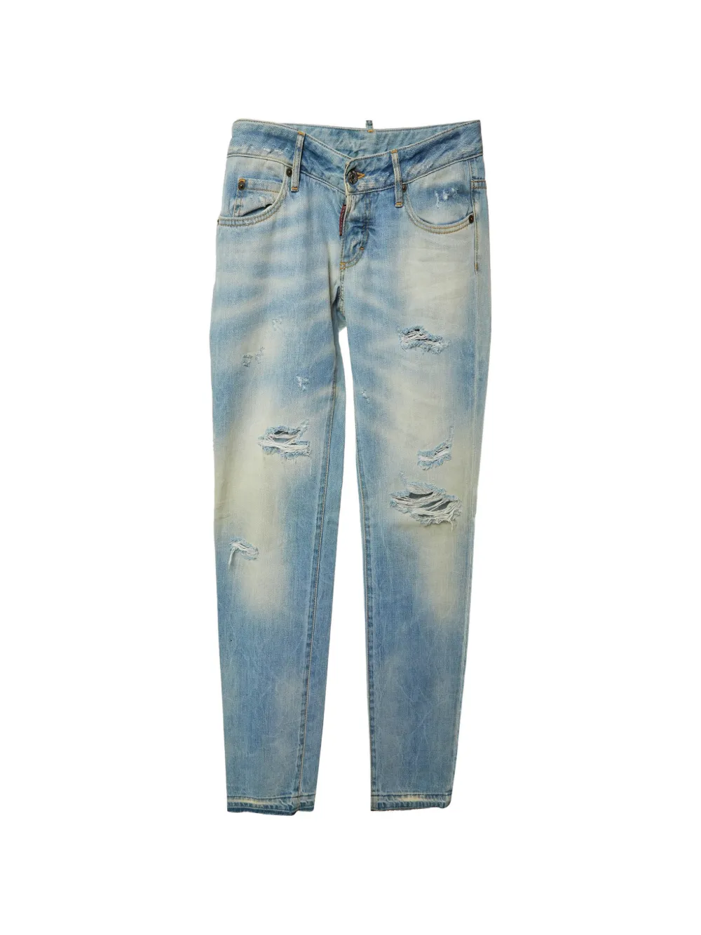DSQUARED2 distressed slim-fit jeans - Blu