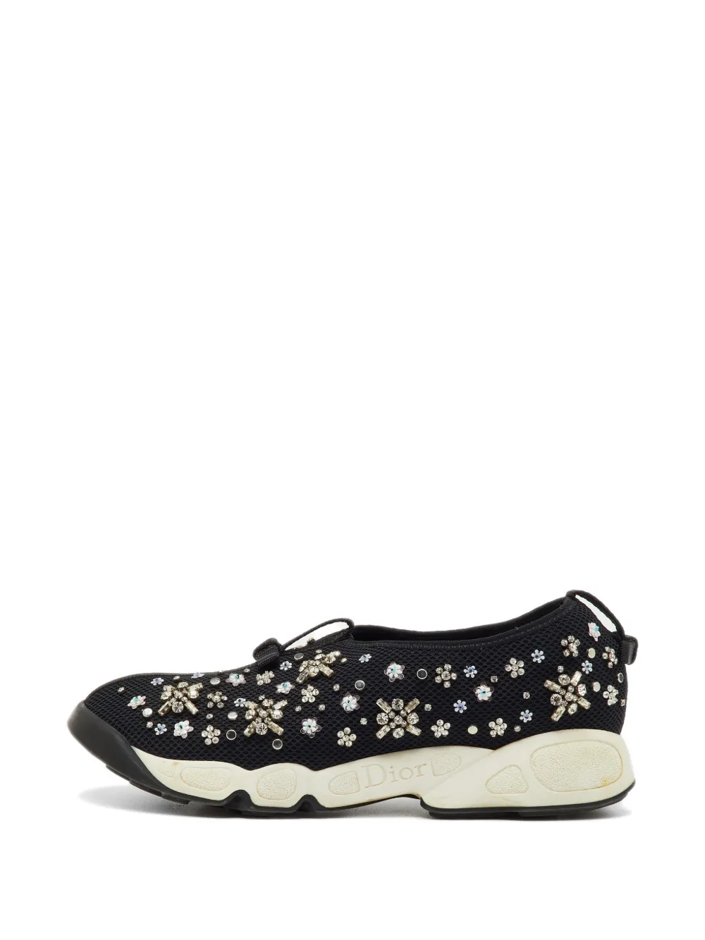 Christian Dior Pre-Owned Fusion crystal-embellished sneakers - Black