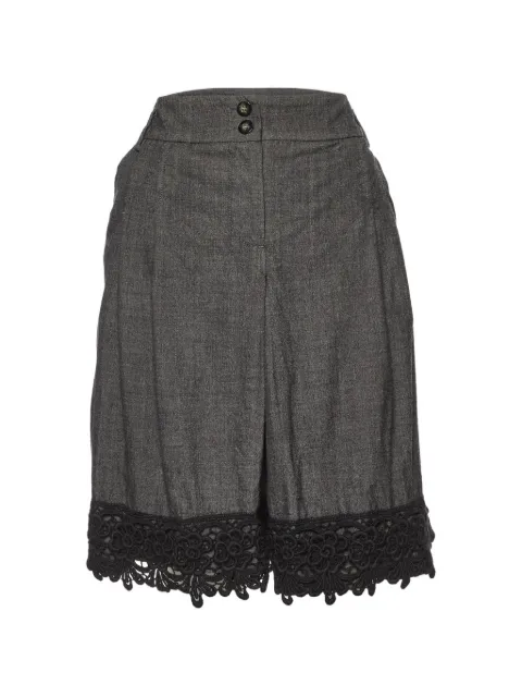 Weekend Max Mara wool & lace detail mini-skirt