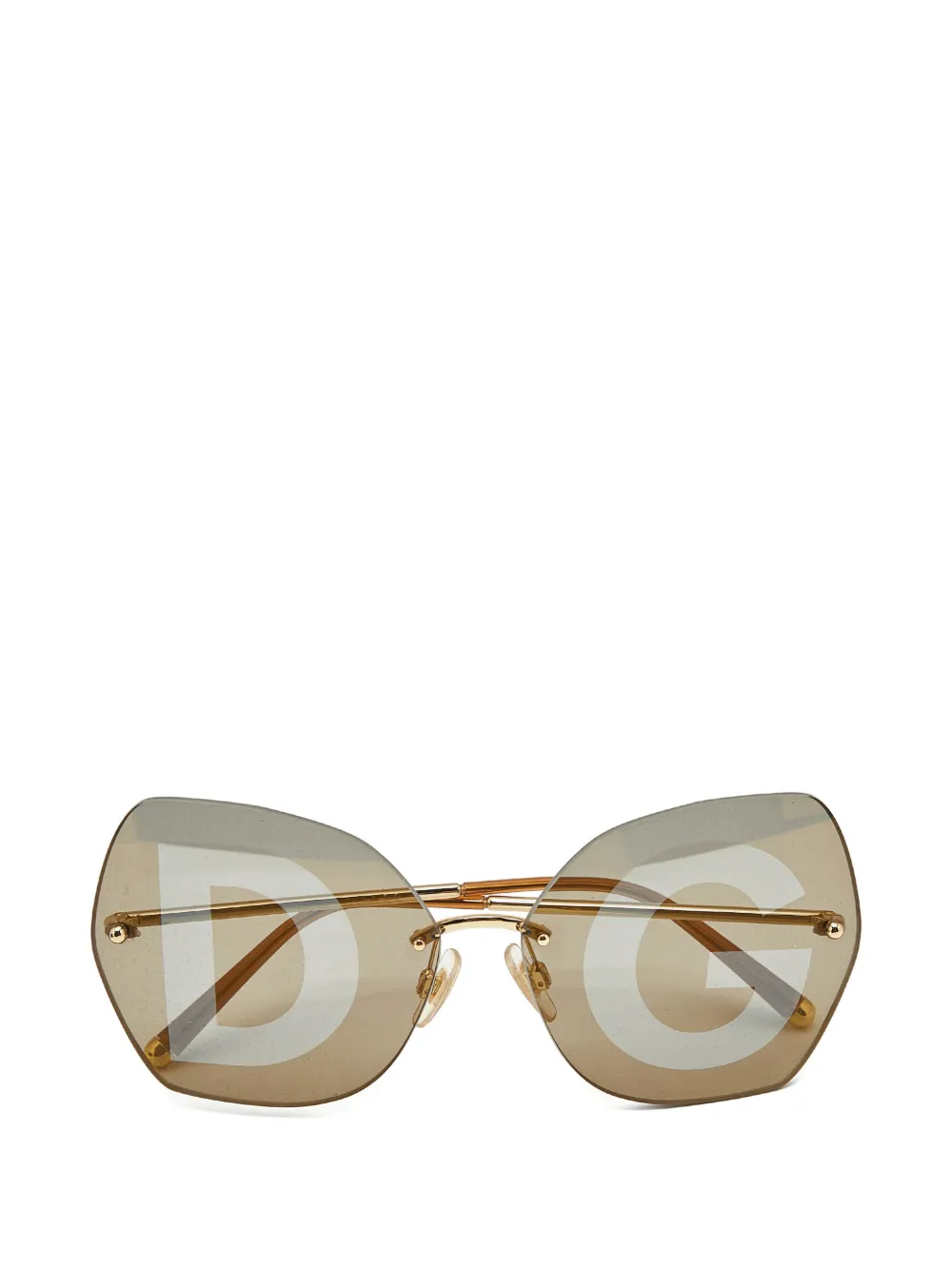 Dolce & Gabbana Pre-Owned DG2204 butterfly sunglasses - Oro