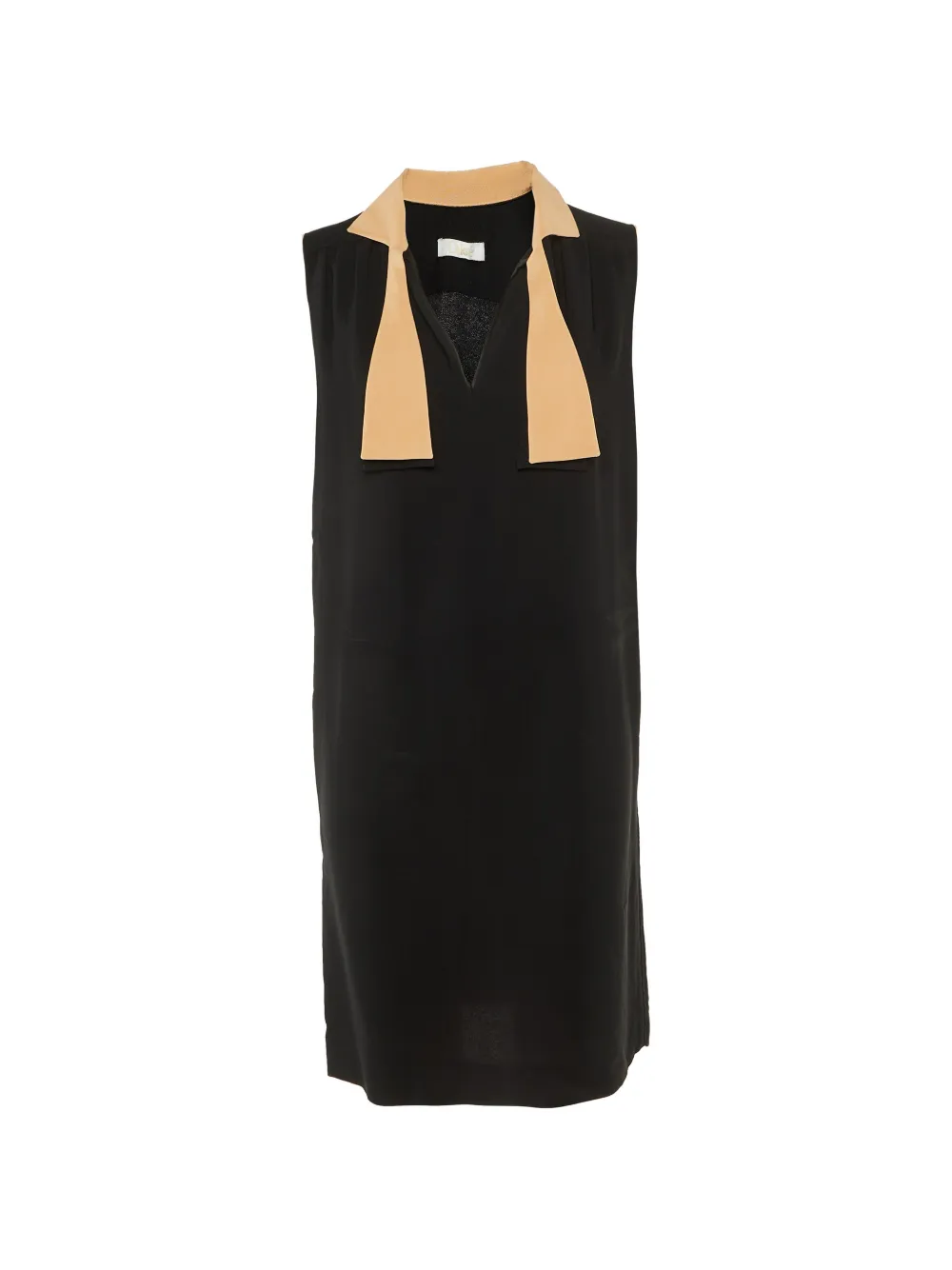Chloé Pre-Owned tie-detail short dress - Nero