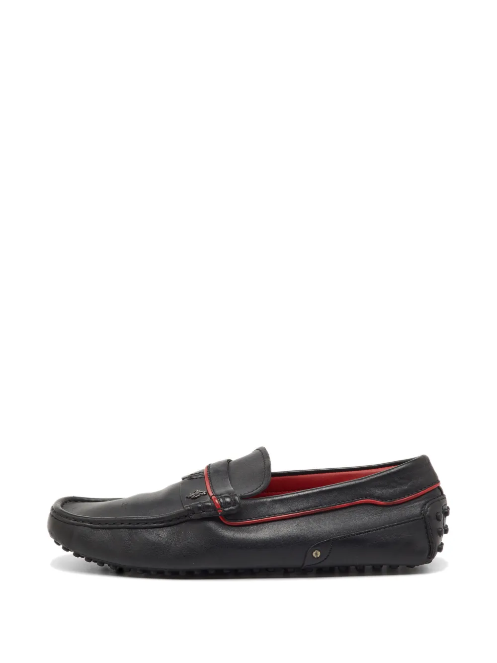 Tod's Vintage x Ferrari leather loafers - Schwarz