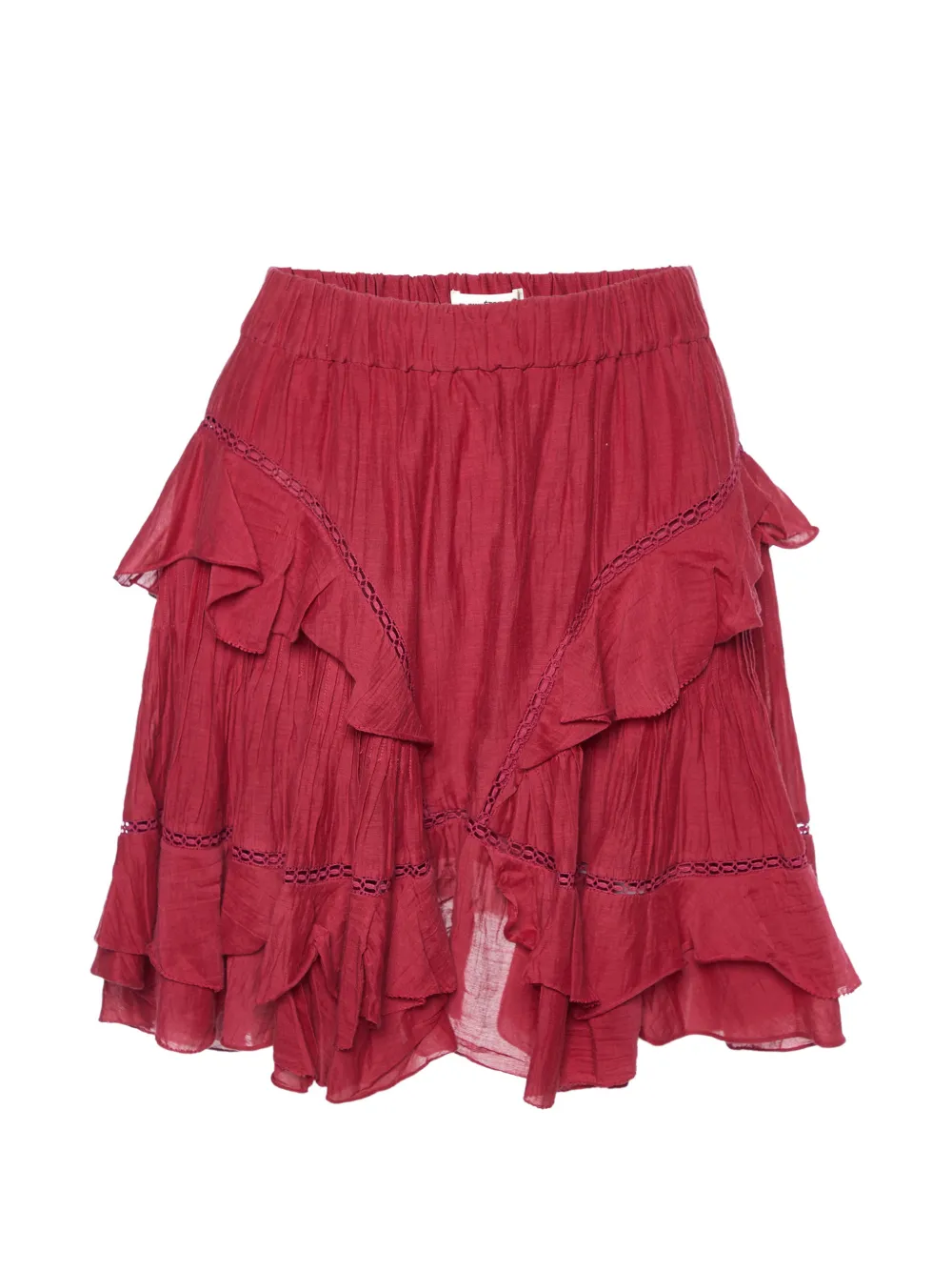MARANT ÉTOILE ruffled mini skirt - Rosa