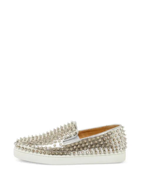 Christian Louboutin Pre-Owned Roller boat spike-embellished sneakers