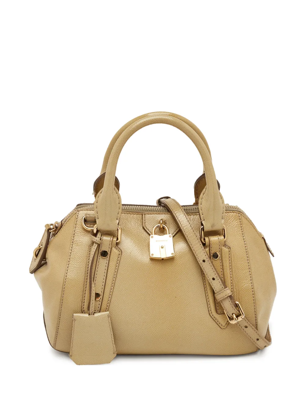 Burberry Pre-Owned lock-detail tote bag - Neutrals
