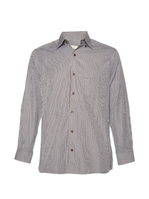 Ermenegildo Zegna Vintage micro-checked button-down shirt