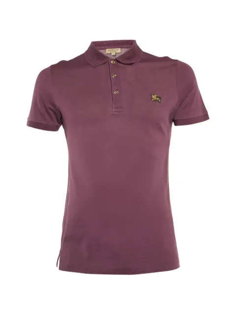 Burberry Pre-Owned embroidered cotton pique polo T-shirt