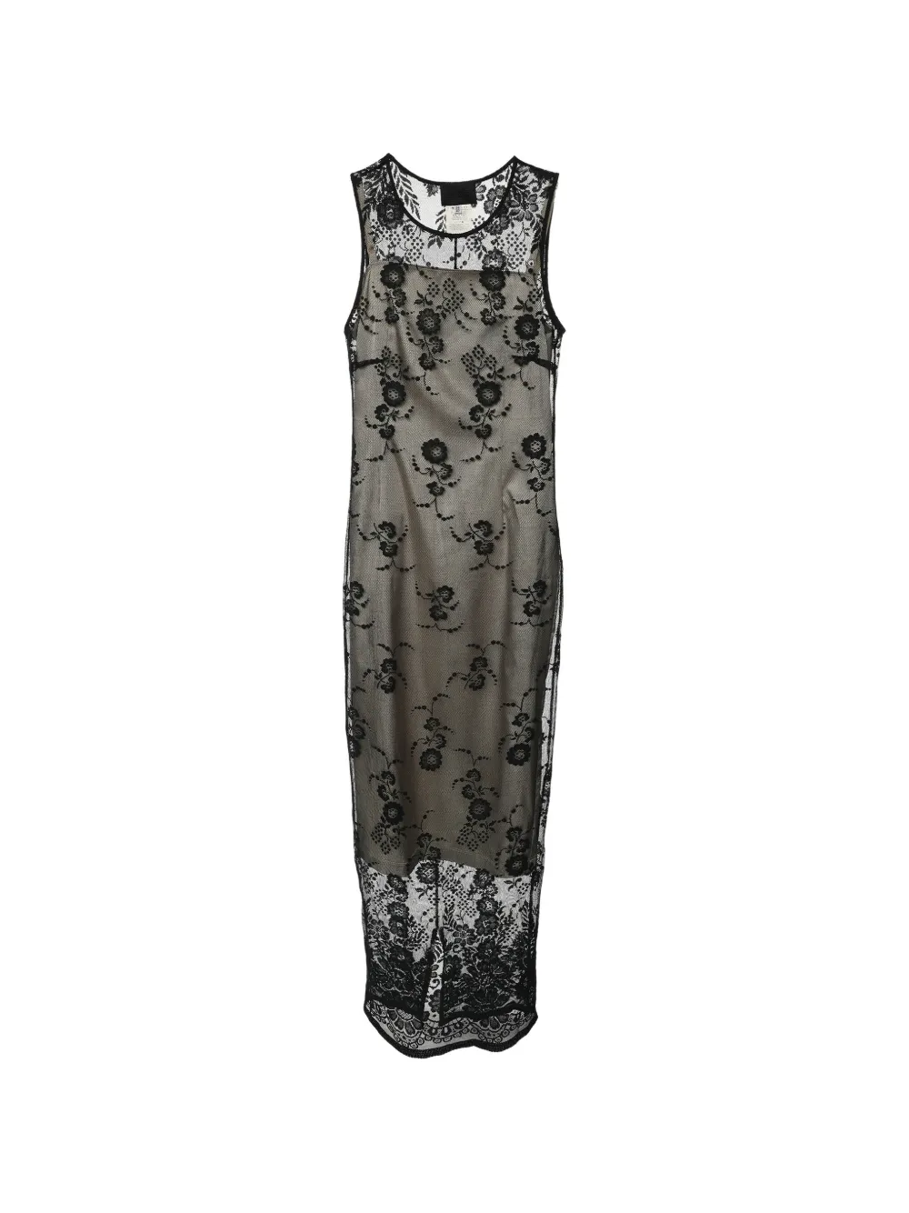 Dolce & Gabbana Pre-Owned floral-motif tulle maxi dress - Schwarz