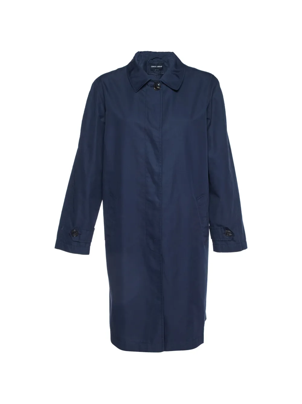 Giorgio Armani Pre-Owned button-up coat - Blu