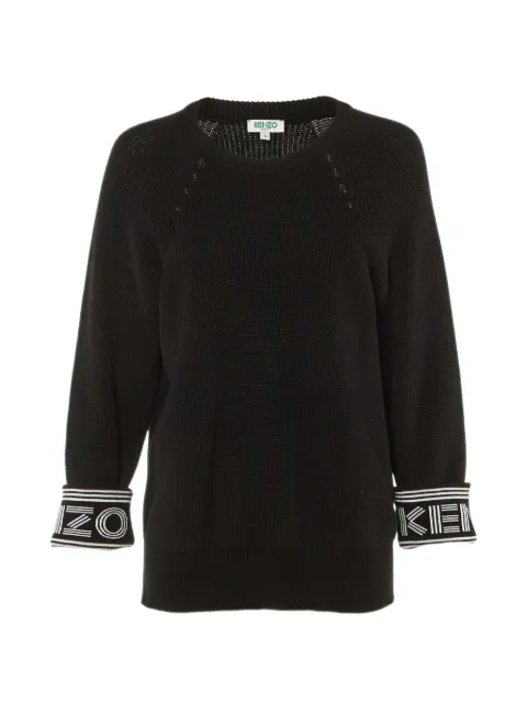 Kenzo Pre-Owned Intarsien-Pullover mit Logo
