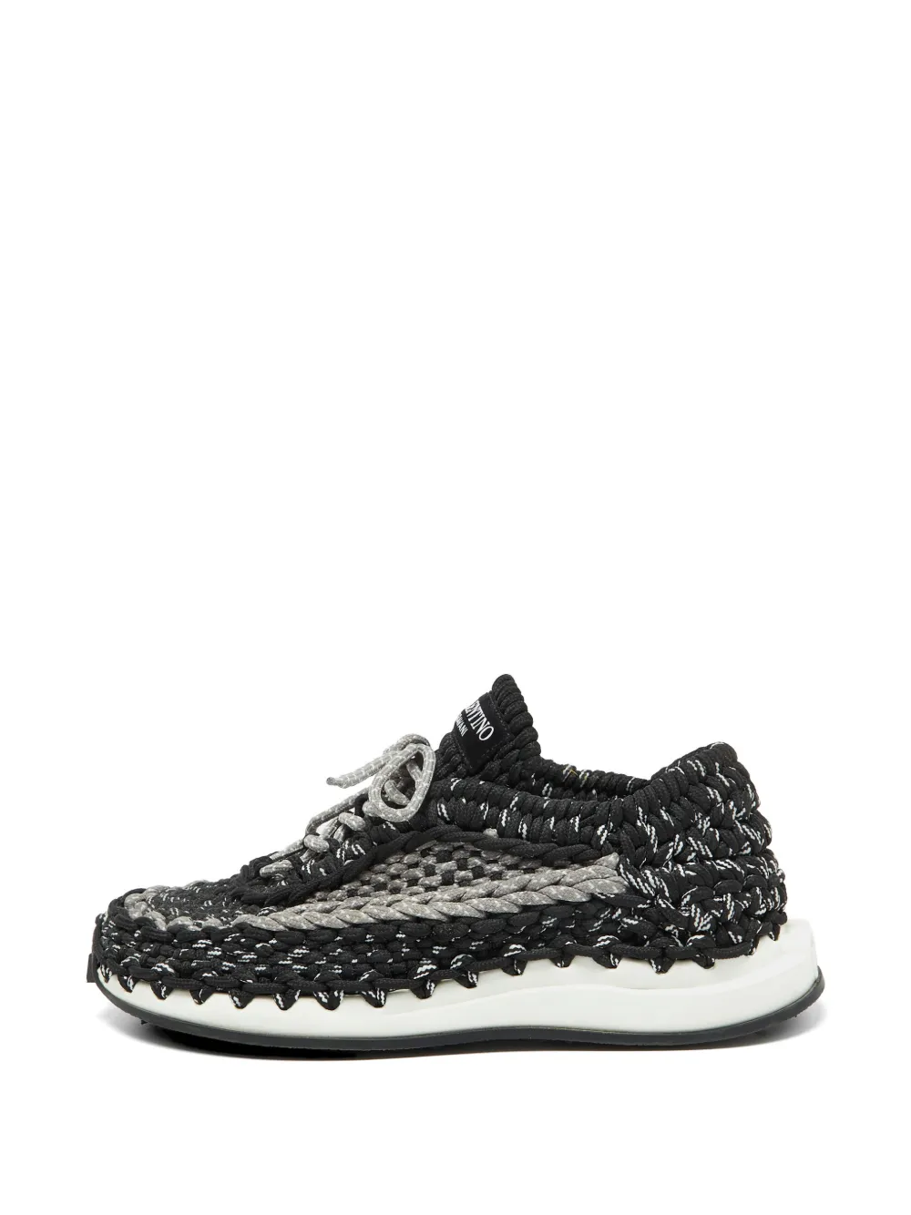 Valentino Garavani Pre-Owned crochet low sneakers - Schwarz