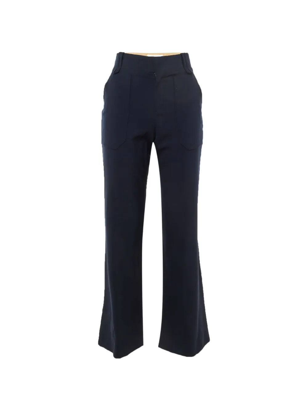 Chloé Pre-Owned high-waisted flared trousers - Blu