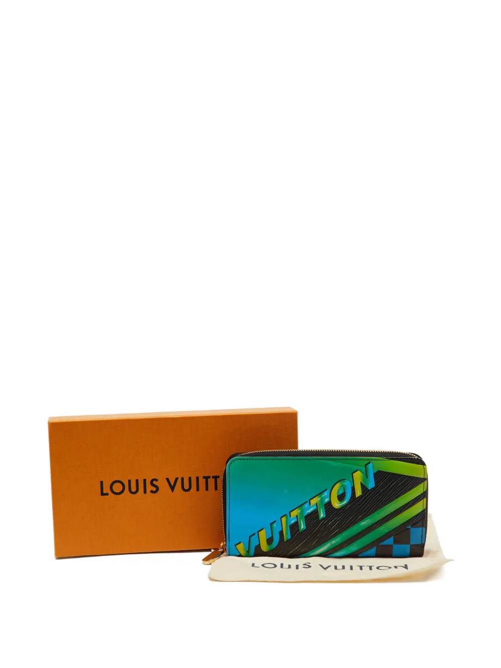 Louis Vuitton Pre-Owned Race print wallet - Blu