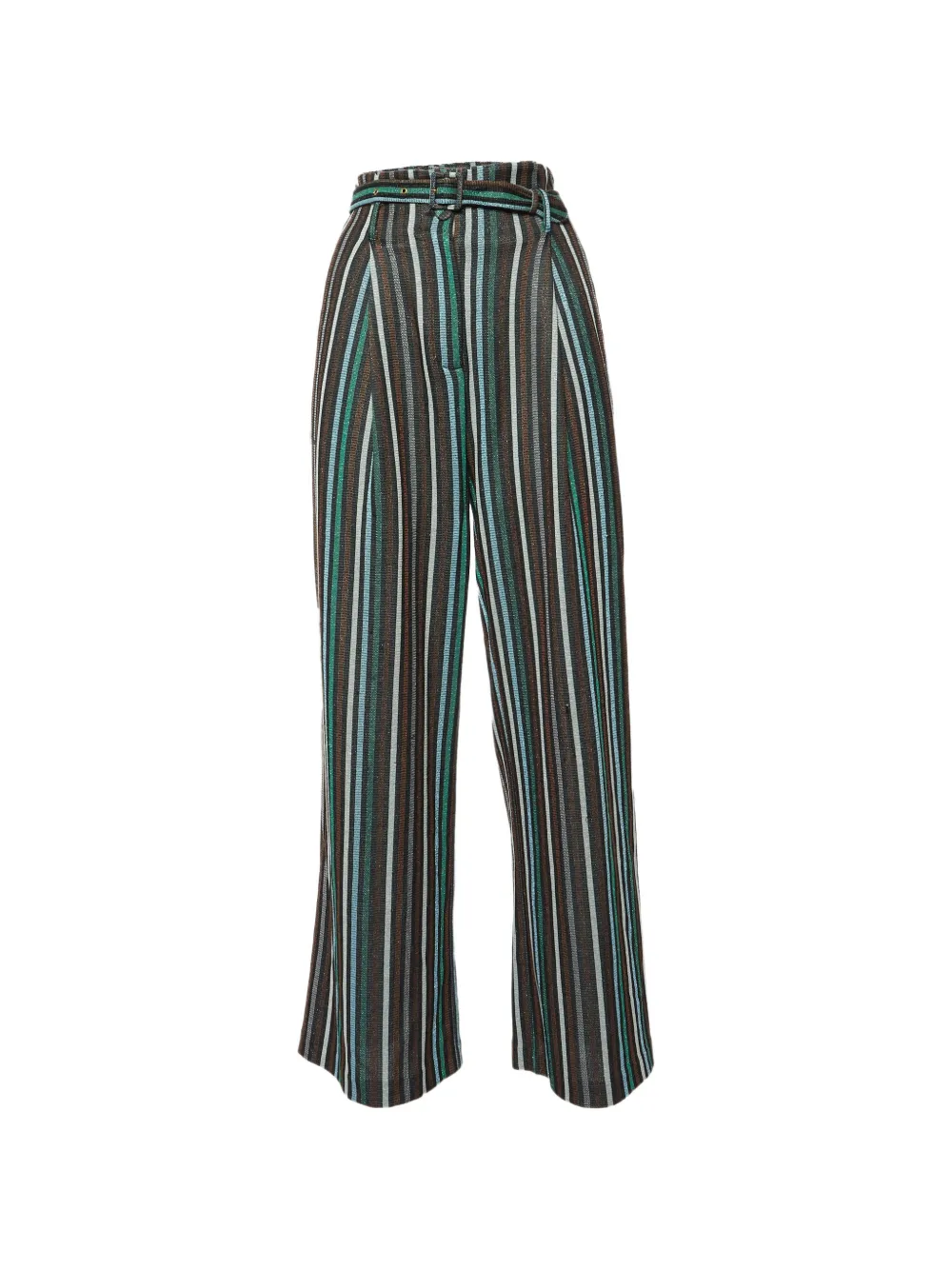 Stella McCartney Pre-Owned belted trousers - Marrone