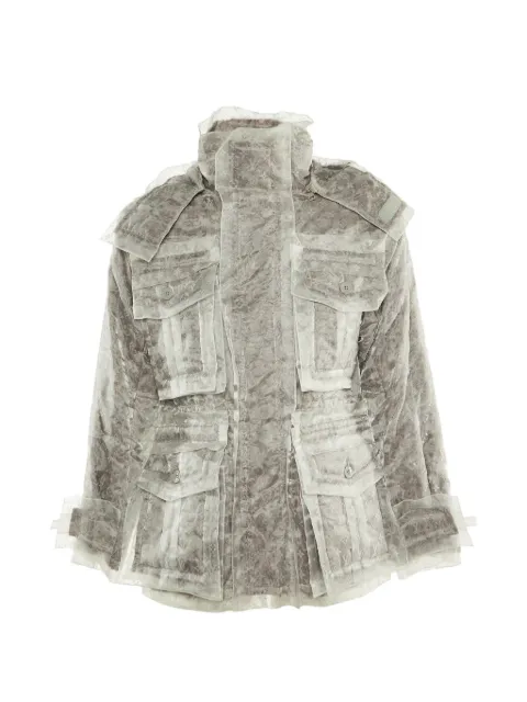 Louis Vuitton Pre-Owned Monogram organza layered jacket