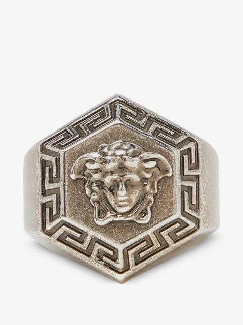 Versace Pre-Owned logo-details ring